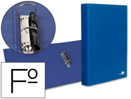 Capa liderpapel de aneis paper coat forro pvc 2 aneis 25 mm azul , Liderpapel , 25304 , 8423473253049